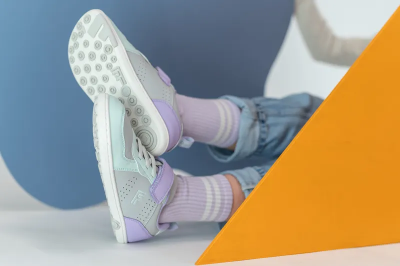 Fooz SenseGrip sole detail showing anti-slip treads